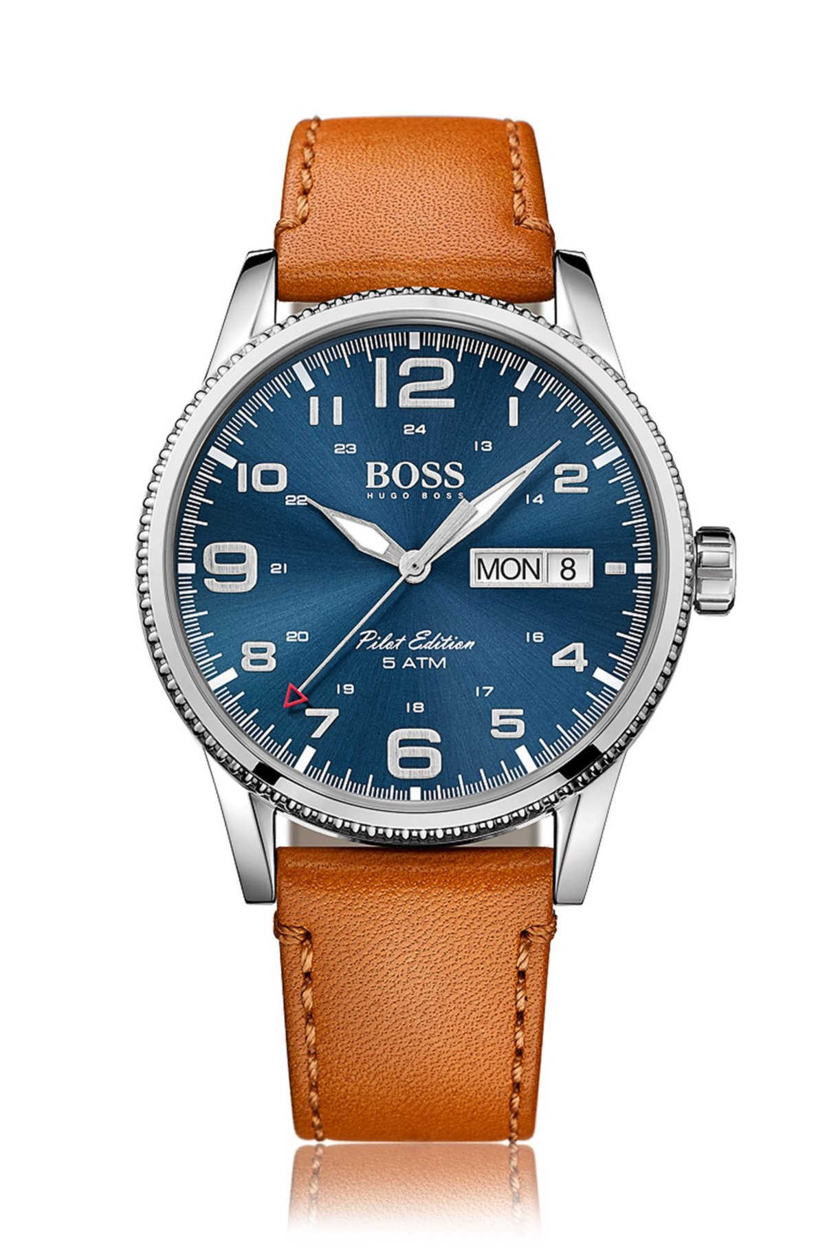 rookie kom videre Comorama BOSS - Pilot Vintage, Leather Chronograph Watch | 1513331