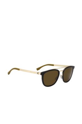 Gold Tone Stainless Steel Round Sunglasses | BOSS 0838, Assorted-Pre-Pack