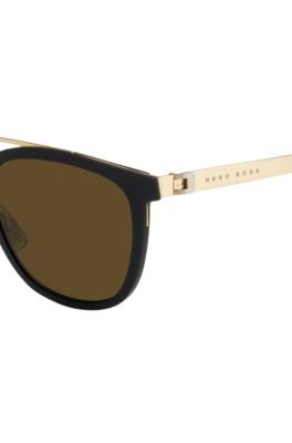 Gold Tone Stainless Steel Round Sunglasses | BOSS 0838, Assorted-Pre-Pack