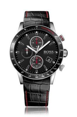 BOSS - Rafale Leather Chronograph Watch 