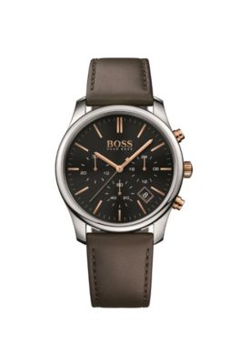 BOSS - '1513448' | Chronograph Leather Strap Quartz Watch
