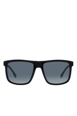 Dark Grey Carbon Fiber Rectangular Sunglasses | BOSS 0879, Assorted-Pre-Pack