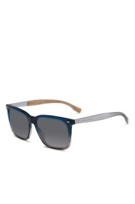 BOSS - Grey Acetate Rectangular Sunglasses | BOSS 0883S