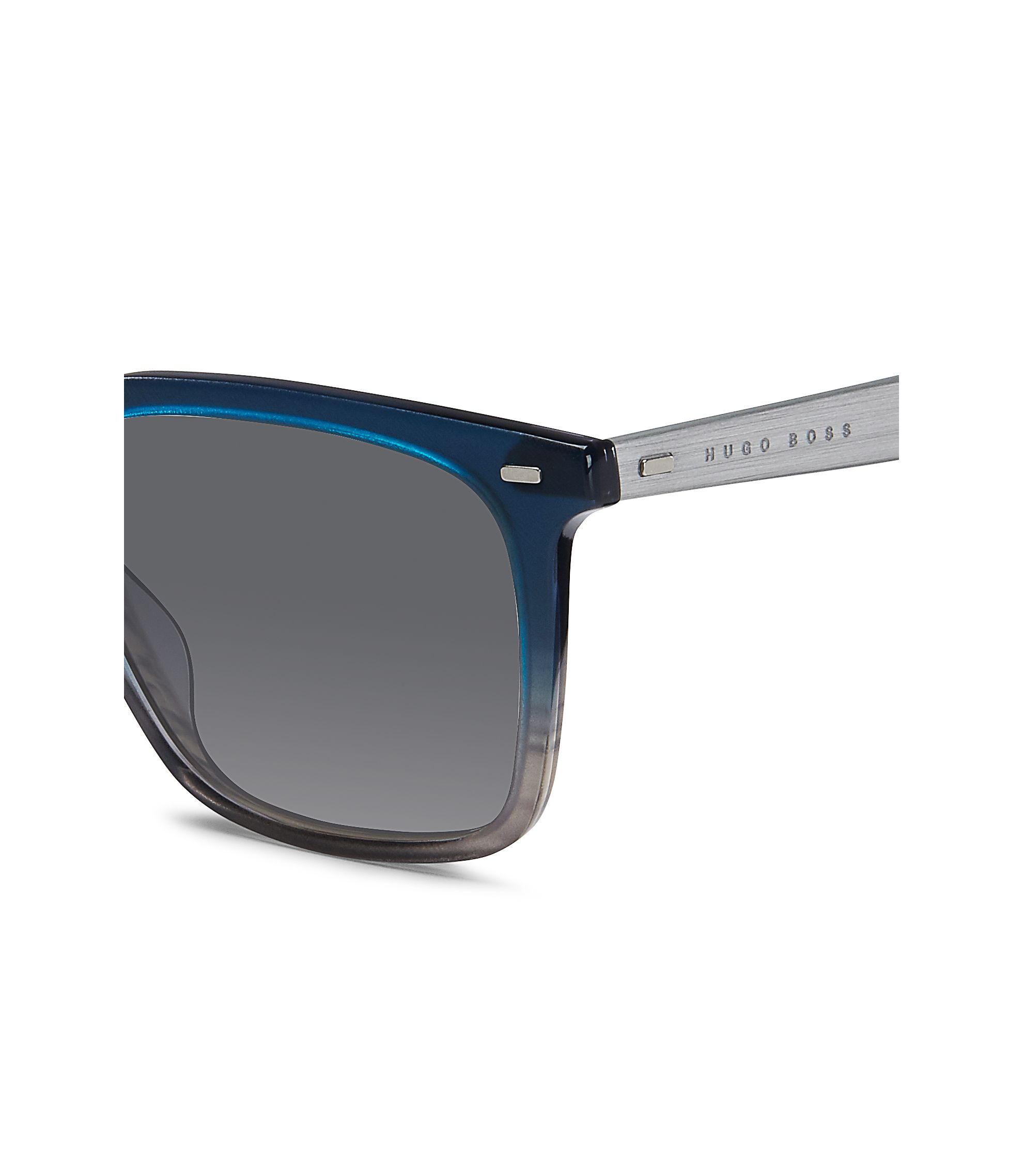 BOSS - Grey Acetate Rectangular Sunglasses | BOSS 0883S