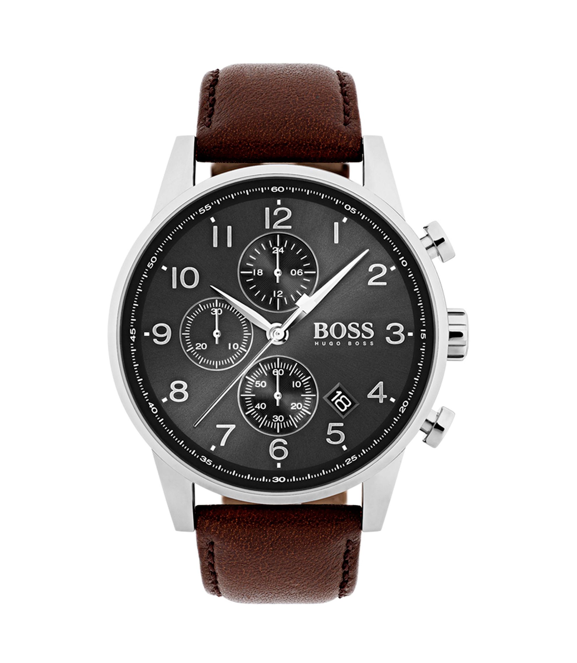 BOSS - Navigator Classic, Leather Chronograph Watch | 1513494