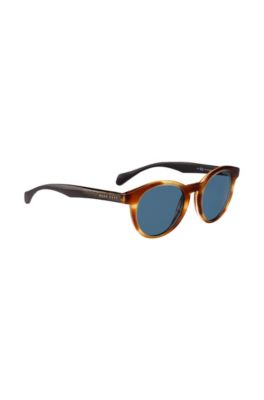 Horn Acetate Round Sunglasses, Assorted-Pre-Pack