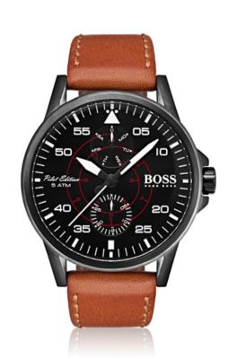 Aviator Casual Sport, Leather Strap 