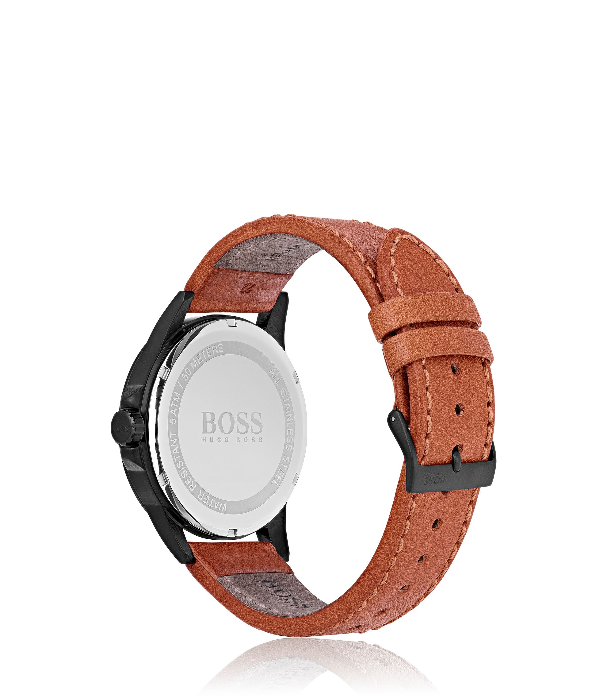 HUGO BOSS ヴィンテージロングロート BOSS - Aviator Casual Sport, Leather Strap Watch | 1513517