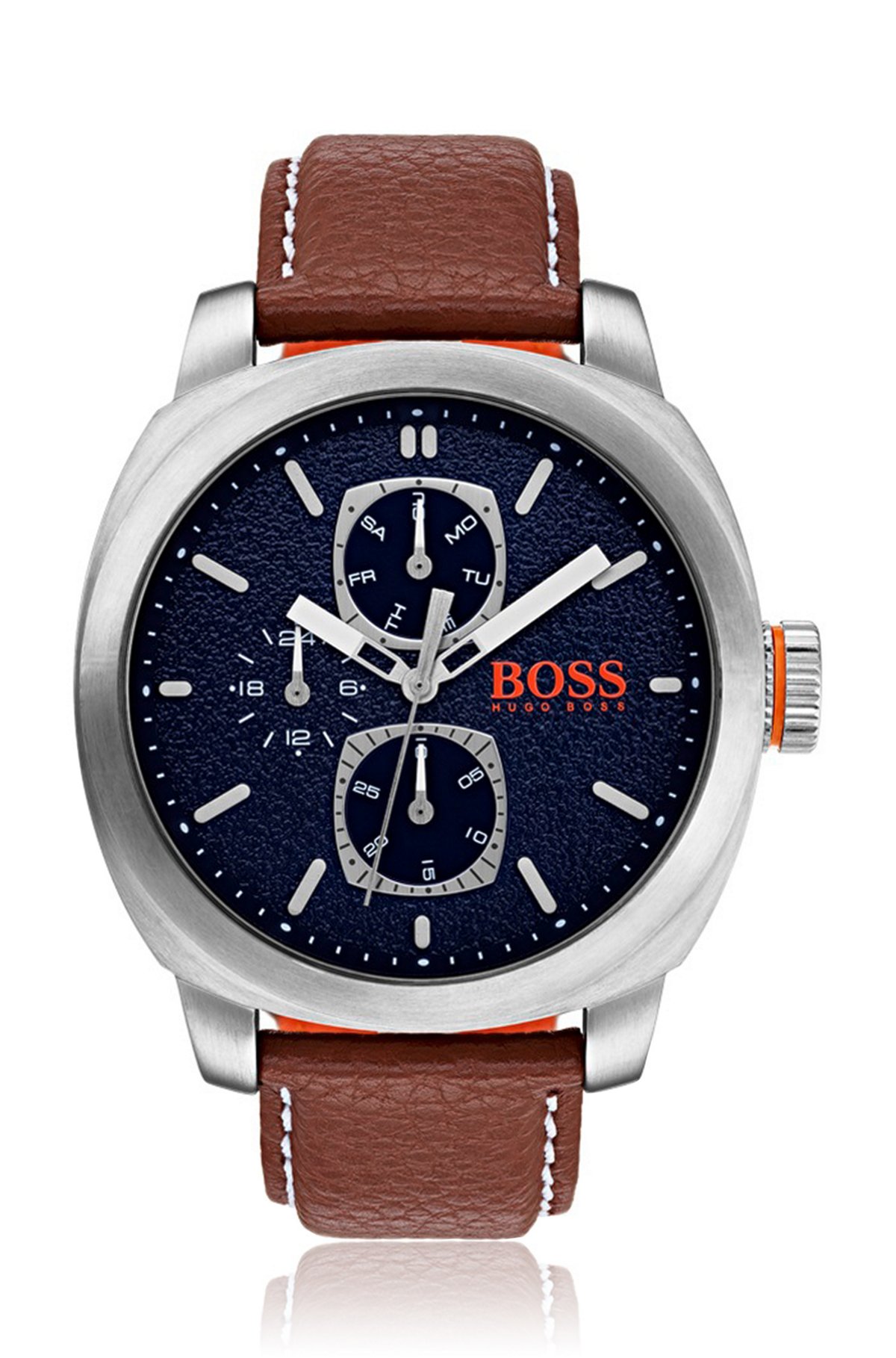 bord Afkorting Barry BOSS - Cape Town Casual, Leather Strap Watch | 1550027