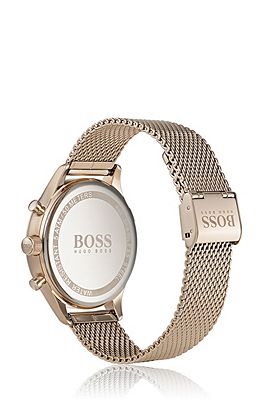 BOSS Companion Rose Tone Steel Chronograph Watch 1513548