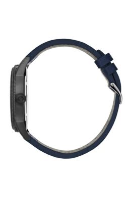 Leather-strap watch with coffee-colored dial, Assorted-Pre-Pack