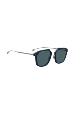 Blue-frame sunglasses with HD polarised lenses, Assorted-Pre-Pack