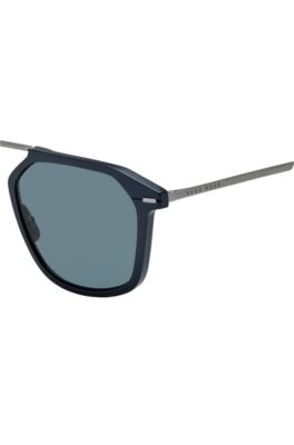 Blue-frame sunglasses with HD polarised lenses, Assorted-Pre-Pack