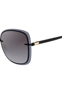 Black sunglasses with transparent edging, Assorted-Pre-Pack