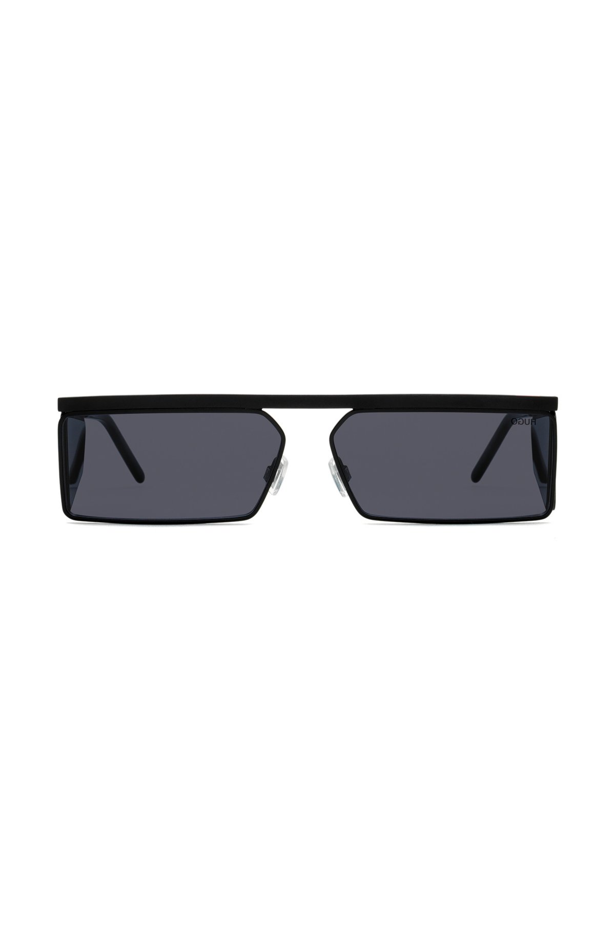 HUGO - Rectangular sunglasses in black with tonal spoilers