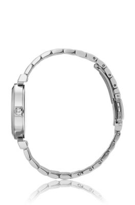 hugo boss womens watch silver