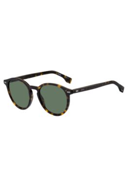 BOSS - Havana-acetate sunglasses with logo detail