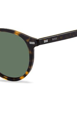 BOSS - Havana-acetate sunglasses with logo detail