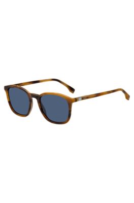 Hugo Boss Havana-acetate Sunglasses With 360 Hinges Men's Eyewear In Assorted-pre-pack