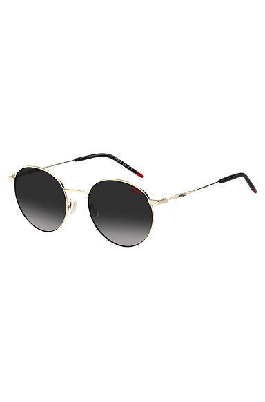 Gold-tone sunglasses with black details, Assorted-Pre-Pack