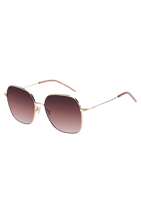 Gold-tone sunglasses with pink details, Assorted-Pre-Pack