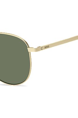 Hugo boss 2025 665 sunglasses gold