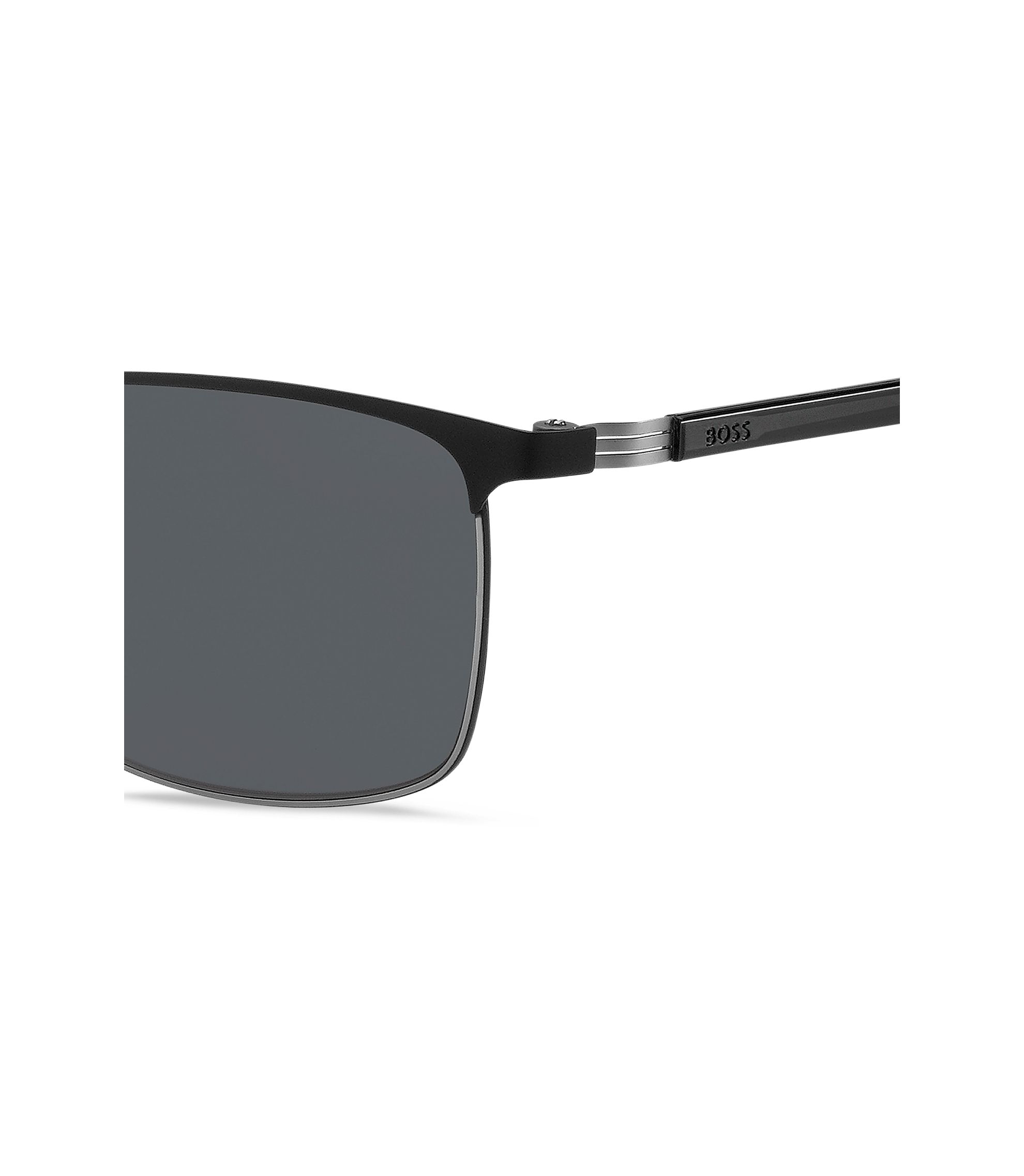 COPY - Boss Unisex sunglasses NWT made in Japan. BOSS - Signature-stripe bio-acetate sunglasses with large  main image 2
