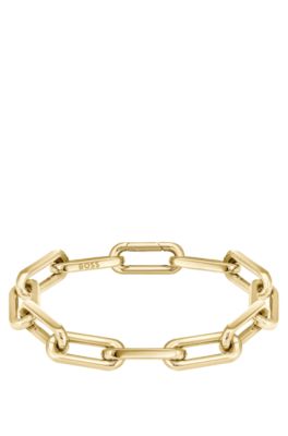 Gold-tone bracelet with branded link, Assorted-Pre-Pack