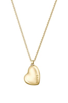 Gold-tone necklace with heart-shaped pendant, Assorted-Pre-Pack