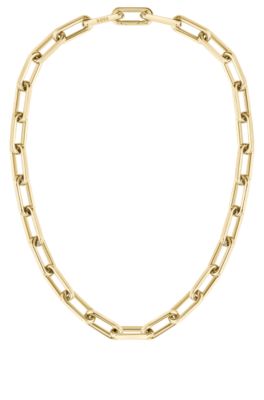Gold-tone necklace with branded link, Assorted-Pre-Pack