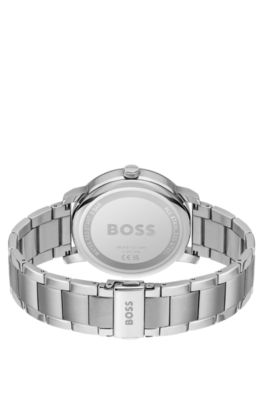 Link-bracelet watch with gray-tone dial, Assorted-Pre-Pack