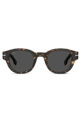 Gafas de sol de acetato estampado con bisagras plateadas, Assorted-Pre-Pack