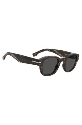 Gafas de sol de acetato estampado con bisagras plateadas, Assorted-Pre-Pack
