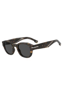 Gafas de sol de acetato estampado con bisagras plateadas, Assorted-Pre-Pack