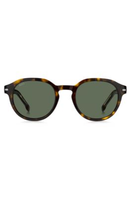 Gafas de sol de acetato estampado con bisagras plateadas, Assorted-Pre-Pack