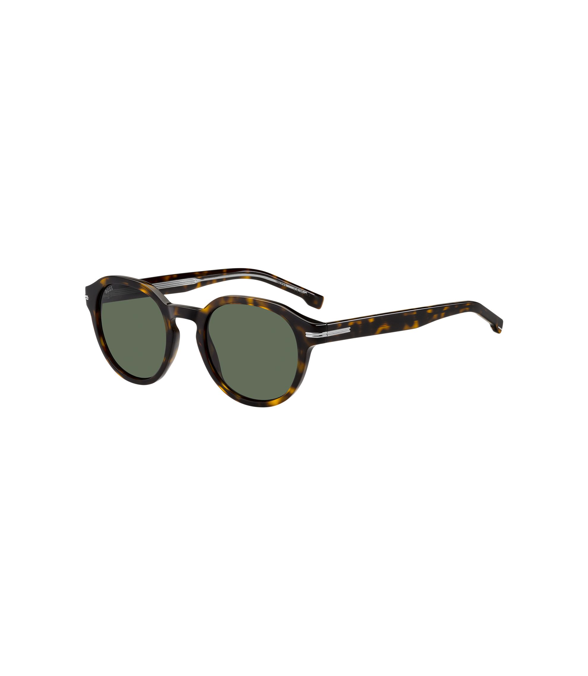 BOSS - Patterned-acetate sunglasses with silver-tone hinges