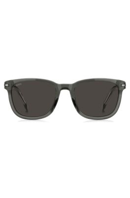 Gray-acetate sunglasses with transparent effect, Assorted-Pre-Pack