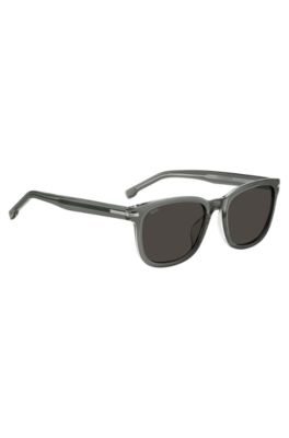 Gray-acetate sunglasses with transparent effect, Assorted-Pre-Pack