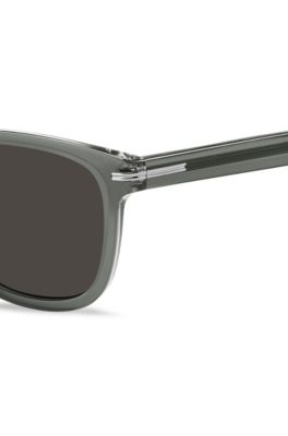 Gray-acetate sunglasses with transparent effect, Assorted-Pre-Pack