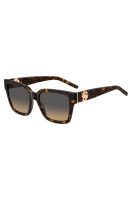 Hugo Boss Patterned-acetate Sunglasses With Double B Monogram Women's Eyewear In Assorted-pre-pack