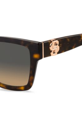Patterned-acetate sunglasses with Double B monogram, Assorted-Pre-Pack