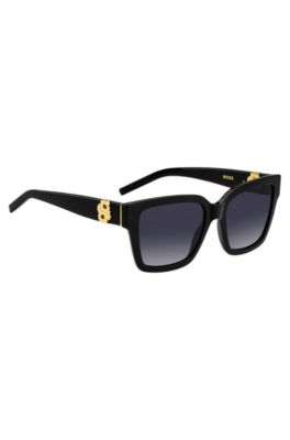Gafas de sol de acetato negro con monogramas Double B dorados, Assorted-Pre-Pack