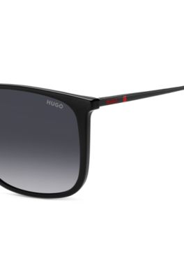Black sunglasses with signature-red details, Assorted-Pre-Pack