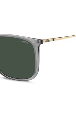 Transparent-acetate sunglasses with gold-tone temples, Assorted-Pre-Pack