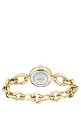 Reloj en tono dorado con pulsera de eslabones, Assorted-Pre-Pack