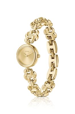 DOUBLE B DRESSY Reloj dorado con pulsera de monograma, Assorted-Pre-Pack