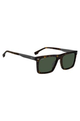 Havana-acetate sunglasses with carbon-fibre temples, Assorted-Pre-Pack