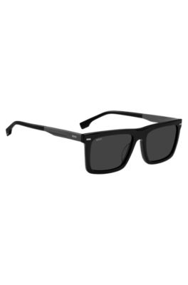 Black-acetate sunglasses with carbon-fibre temples, Assorted-Pre-Pack