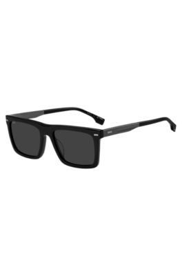Black-acetate sunglasses with carbon-fibre temples, Assorted-Pre-Pack