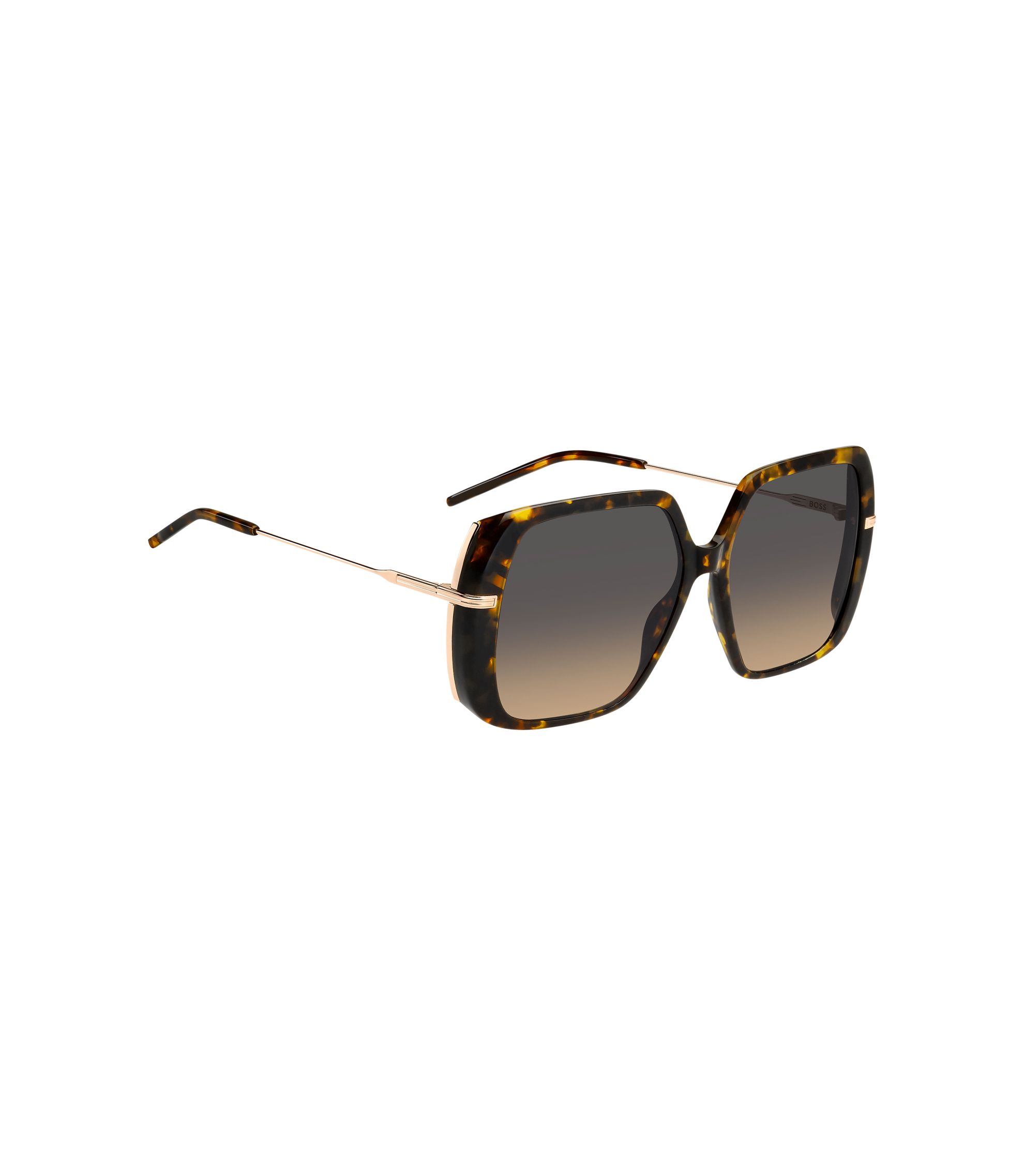 BOSS - Havana-acetate sunglasses with gold-tone temples